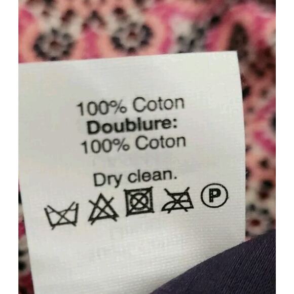 J Crew Straight Mini Skirt 6 Pink Blue Floral Printed Pockets AO111 - Picture 7 of 7